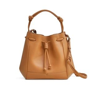 Von Holzhausen Caramel Mini Bucket Crossbody